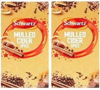 Schwartz Mulled Cider Spice - 18g (Pack of 2) | Warm and Spicy Seasonal Blend for Perfect Mulled Cider | Festive Twist | Aromatic and Flavorful Spices