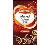 Schwartz Mulled Wine Spice - 18g (Pack of 2). -Total 12 Sachets | Premium Blend for Aromatic Mulled Wine | Winter Spice Perfection