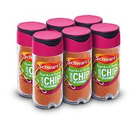 Schwartz Paprika & Onion Classic Chip Seasoning 55 G | Jar | Pack of 6 | Combination of Paprika, Onion & Garlic | Spicy, Sweet & Earthy Flavour