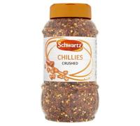 Schwartz Red and White Chilli Flakes, Crushed Chillies Perfect, 0.26 kg | Adds a punch of heat to commercial kitchen recipes, bringing fiery crushed flakes for instant, vibrant culinary seasoning.
