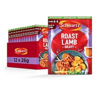 Schwartz Roast Lamb Gravy Mix 26 G | Serves 4 - 6 | Pack of 12 | Rich & Smooth Gravy | With Roast Lamb Flavour and Rosemary | Quick and Easy