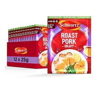 Schwartz Roast Pork Gravy Mix 25 G | Serves 4 - 6 | Pack of 12 | Rich & Smooth Gravy | With Roast Pork Flavour and Aromatic Sage | Quick and Easy