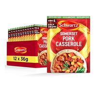 Schwartz Somerset Pork Casserole Recipe Mix 36 G | Pack of 12 | No Artificial Colours or Flavourings | No Added Preservatives or MSG | Suitable for Vegetarians