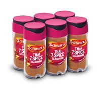 Schwartz Thai 7 Spice Seasoning 52 G | Jar | Pack of 6 | Expertly Blended with 7 Classic Spices, Chilli Powder & Lemon | Bring a Little Taste of Asia