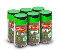 Schwartz Thyme 11 G | Jar | Pack of 6 | Premium Dried Thyme Leaves | Vibrant Flavour & Distinctive Aroma | Unique Taste with Lemon and Mint Undertones