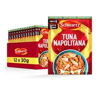 Schwartz Tuna Napolitana Recipe Mix 30 G | Serves 4 | Pack of 12 | Rich and Creamy Taste | Simple, Easy, Quick and Flavourful Pasta Dish | With Sweet Tomato, Aromatic Parsley and Oregano