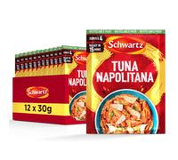Schwartz Tuna Napolitana Recipe Mix 30 G | Serves 4 | Pack of 12 | Rich and Creamy Taste | Simple, Easy, Quick and Flavourful Pasta Dish | With Sweet