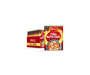 Schwartz Tuna Napolitana Recipe Mix 30 G Serves 4 Pack of 12 Rich and Creamy Taste Simple Easy Quick and Flavourful Pasta Dish With Sweet Tomat