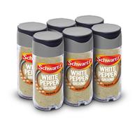 Schwartz White Pepper Ground 34g, Bulk Pack of 6