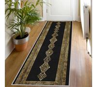 Schwarz d ometric Runner Rug 80x300 Washable NonSlip Retro Tribal Pattern Soft Short Pile Long Hallway Carpet for Living Room Bedroom Kitchen Mat Qt140