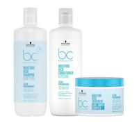 Schwarzkopf PACK BC Bonacure Moisture Kick Shampoo 1000ml, Moisture Kick Conditioner 1000ml & BC Bonacure Moisture Kick Treatment 500ml