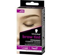 Schwarzkopf Brow Tint Professional formula Eyebrow Dye Brow Tinting Kit with Gentle Permanent Colour - Light Brown