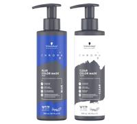 Schwarzkopf Chroma ID Colour Mask - Blue 300ml and Clear 300ml