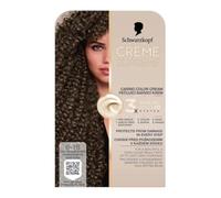 SCHWARZKOPF CREAM SUPREME 6-16 Cool Ash Dark Blonde, Hair dye that provides deep care, Protection against damage, Beautiful and even color result, Up to 100% coverage of white hair, Pack of 1