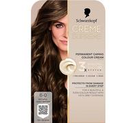 Schwarzkopf Creme Supreme 6-0 Natural Light Brown, Permanent Hair Dye, Caring Hair Dye Colouration with 3-Step Bonding System Against Damage, 100% Grey Coverage