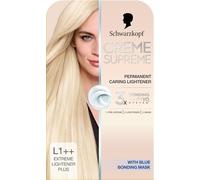 Schwarzkopf Creme Supreme L1++ Extreme Lightner Plus, Permanent Hair Lightener, Caring Lightener for Hair with 3-Step Bonding System Against Damage, Neutralises Yellow Tones