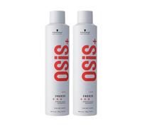 Schwarzkopf DOUBLE OSiS Freeze Hairspray Long Lasting Brushable Finish Without Flaking Anti Humidity Heat Protection Strong Hold 300ml