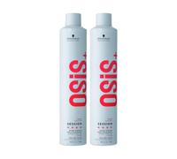 Schwarzkopf DOUBLE OSiS Session Hairspray Long Lasting Wind Proof Brushable Finish Without Flaking Anti Humidity Heat Protection Extra Strong Hold 500ml
