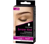 Schwarzkopf Eyebrow Tint, permanent eyebrow colour, eyebrow dye kit for natural looking brows, Dark Brown