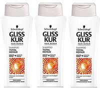 Schwarzkopf Gliss Kur Shampoo Total Pack of 3 x 250 ml