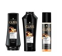 Schwarzkopf Gliss Kur Ultimate Repair shampoo, conditioner and hair spray-3pack
