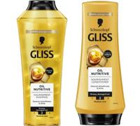 Schwarzkopf Gliss Oil Nutritive nourishing shampoo oil 400ml/conditioner 200ml