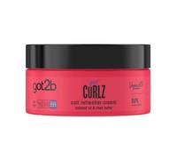 Got2b, Vegan, Curl and Coil Refresher Hair Cream, Infused with Coconut Oil, Castor Oil, Argan Oil and Shea Butter, Curl Enhancing, 200ml