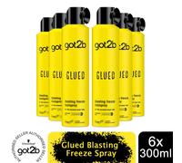 Schwarzkopf got2b Glued Blasting Freeze Hair Spray Ultimate 300ml,6pk
