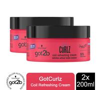 Schwarzkopf Got2b Got Curlz Coil Refreshing Cream for Curls Enhancing, 200ml