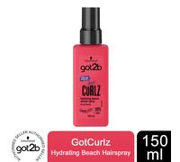 Schwarzkopf Got2b Got Curlz Hydrating Beach Waves Hair Spray, 150ml