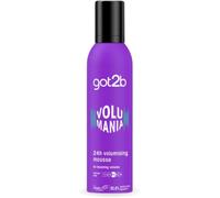 got2b Volumania 24h Volumising Mousse 250 ml, Hair Styling Mousse, Boosting Volume Hair Mousse, Fearless Hold, Vegan Formula