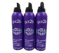got2b Volumania 24h Volumising Mousse 250 ml, Hair Styling Mousse, Boosting Volume Hair Mousse, Fearless Hold, Vegan Formula