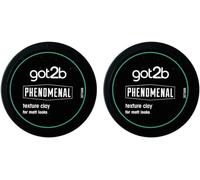 Schwarzkopf got2b PhenoMENal Texture Hair Styling Clay, Vegan, Strong Hold, Mat