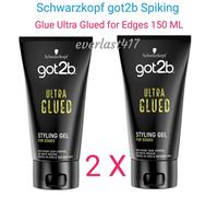 Schwarzkopf Got2b Ultra Glued Invincible Styling Gel 2x150ml Strong Hold