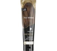 Schwarzkopf Hair Gloss Shine Treatment Light Brown 150ml, Semi-Permanent Hair Dye, Temporary Hair Treatment to Condition and Colour Hair, Contains Coconut Oil, Enhances Colour and Reduces Breakage