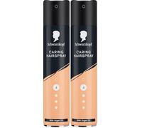 Schwarzkopf Hairspray Caring 250ml, Styling & Care, Strong Hold Hair Spray, Spray for Hair, With Argan Oil (Pack of 2)