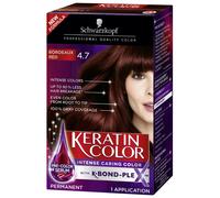 Schwarzkopf Keratin Color Anti-Age Hair Color Cream 4.7 Bordeaux Red (Packaging May Vary)