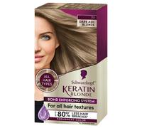Schwarzkopf Keratin Color Permanent Hair Color 7.1 Dark Ash Blonde 1 Application-Professionally Inspired Permanent Hair Dye for up to 80% Less Break