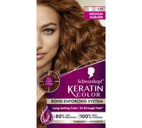Schwarzkopf Keratin Color Permanent Hair Color 7.7 Medium Auburn - Professional Quality Permanent Hair Dye Up to 100% Gray Coverage - 1 Application