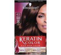 Schwarzkopf Keratin Color Permanent Hair Color Cream 4.5 Medium Golden Brown
