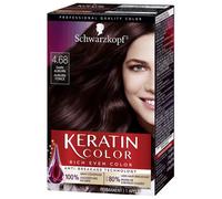 Schwarzkopf Keratin Color Permanent Hair Color Cream 4.68 Dark Auburn 1 Kit