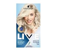 Schwarzkopf LIVE 00A Absolute Platinum Permanent Hair Dye Pack of 3
