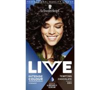 Schwarzkopf LIVE 880 Tempting Chocolate Hair Dye Brown 3 Pack Grey Cover