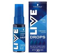 Schwarzkopf LIVE Temporary Colour Drops Blue Hair Dye Ocean Blue 30ml - wilko