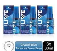 Schwarzkopf LIVE Colour Drops Semi-Permanent and Silicone-Free Hair Dye, 3x30ml