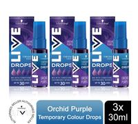 Schwarzkopf LIVE Colour Drops Semi-permanent Purple Hair Dye Orchid Purple 30ml
