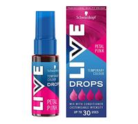 Schwarzkopf LIVE Colour Drops, Vegan, Semi-permanent, Pink Hair Dye, Lasts 2 to 12 Washes, Petal Pink 30 ml