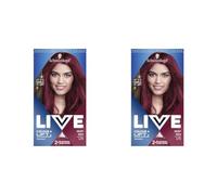 Schwarzkopf LIVE Colour + Lift, Long-Lasting Permanent Red Hair Dye, Lightens Up To 3 Levels, Deep Red L75 (Pack of 2)