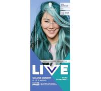 Schwarzkopf LIVE Colour Moment 097 Sea Mermaid, with HaptiQ Anti-Damage System, Semi-Permanent Green Hair Dye, Up to 15 Washes