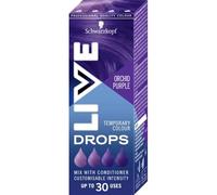 Schwarzkopf LIVE Drops Orchid Purple,Temporary Color, Pack of 1, Up to 30 Uses, 30 ml